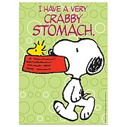 Peanuts Crabby Stomach Tin Sign